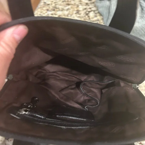 Coach Vintage Black Nylon/Leather Mercer Small Backpack/Purse - Picture 8 of 9